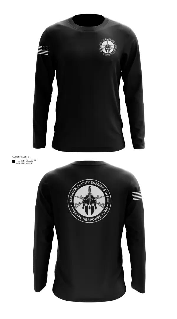 Long Sleeve Performance Shirt, Hancock County Special Response Team, Police, Teamtime, Team time, sublimation, custom sports apparel, team uniforms, spirit wear, spiritwear, sports uniforms, custom shirts, team store, custom team store, fundraiser sports, apparel fundraiser