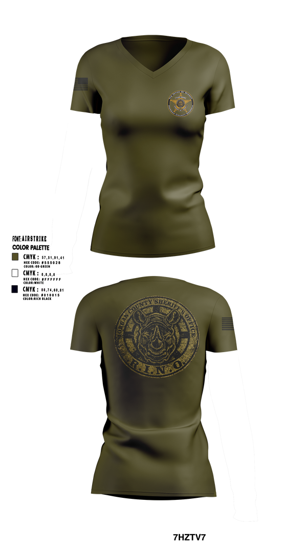 Womens Short Sleeve Vneck Shirt, R.I.N.O., Police, Teamtime, Team time, sublimation, custom sports apparel, team uniforms, spirit wear, spiritwear, sports uniforms, custom shirts, team store, custom team store, fundraiser sports, apparel fundraiser