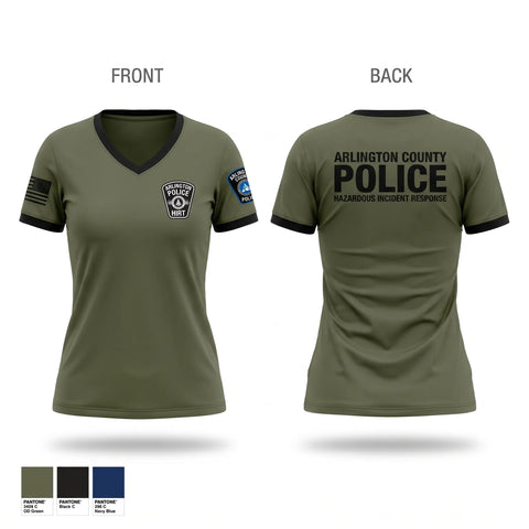 Womens Short Sleeve Vneck Shirt, ACPD HIRT, Police, Teamtime, Team time, sublimation, custom sports apparel, team uniforms, spirit wear, spiritwear, sports uniforms, custom shirts, team store, custom team store, fundraiser sports, apparel fundraiser