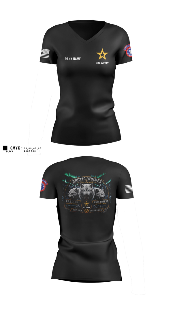Womens Short Sleeve Vneck Shirt, Capital North Region, Army, Teamtime, Team time, sublimation, custom sports apparel, team uniforms, spirit wear, spiritwear, sports uniforms, custom shirts, team store, custom team store, fundraiser sports, apparel fundraiser