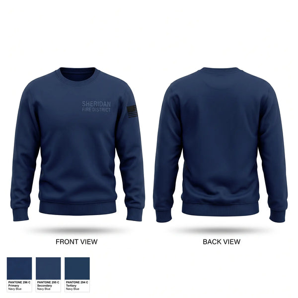 Crew Neck Sweatshirt, Sheridan fire district, Fire Department, Teamtime, Team time, sublimation, custom sports apparel, team uniforms, spirit wear, spiritwear, sports uniforms, custom shirts, team store, custom team store, fundraiser sports, apparel fundraiser