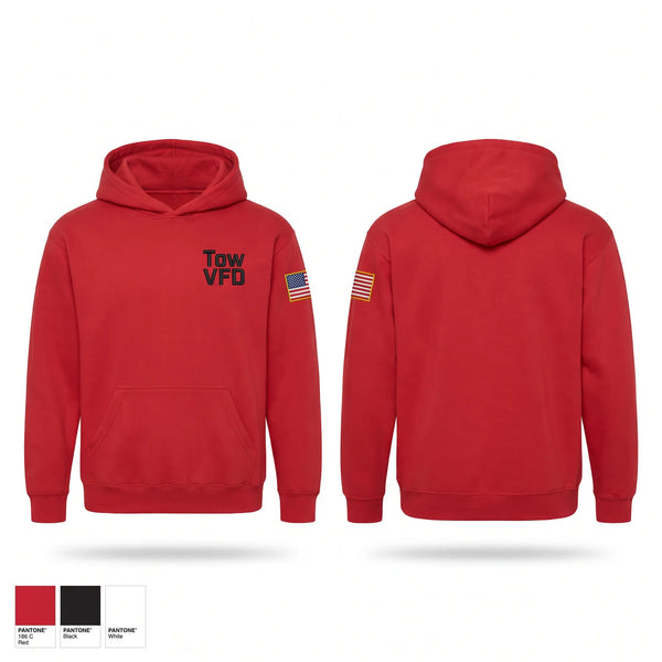 Hoodie, Tow VFD, Fire Department, Teamtime, Team time, sublimation, custom sports apparel, team uniforms, spirit wear, spiritwear, sports uniforms, custom shirts, team store, custom team store, fundraiser sports, apparel fundraiser