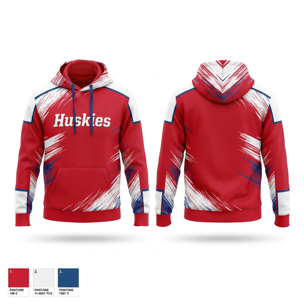 Hoodie, Huskies, Men's Basketball, Teamtime, Team time, sublimation, custom sports apparel, team uniforms, spirit wear, spiritwear, sports uniforms, custom shirts, team store, custom team store, fundraiser sports, apparel fundraiser