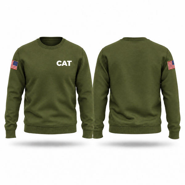Crew Neck Sweatshirt, CAT, Space Force, Teamtime, Team time, sublimation, custom sports apparel, team uniforms, spirit wear, spiritwear, sports uniforms, custom shirts, team store, custom team store, fundraiser sports, apparel fundraiser