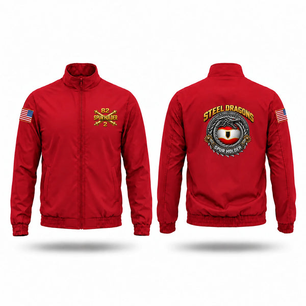 Windbreaker, 2-82 FAR, 1CD DIVARTY, SPUR, Army, Teamtime, Team time, sublimation, custom sports apparel, team uniforms, spirit wear, spiritwear, sports uniforms, custom shirts, team store, custom team store, fundraiser sports, apparel fundraiser