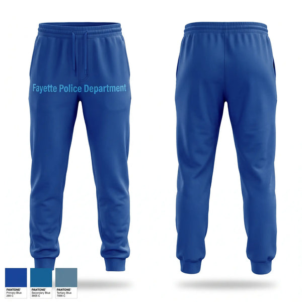 Sweatpants, Fayette Police Department, Police, Teamtime, Team time, sublimation, custom sports apparel, team uniforms, spirit wear, spiritwear, sports uniforms, custom shirts, team store, custom team store, fundraiser sports, apparel fundraiser