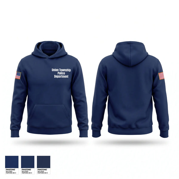 Hoodie, Union Township Police Department, Police, Teamtime, Team time, sublimation, custom sports apparel, team uniforms, spirit wear, spiritwear, sports uniforms, custom shirts, team store, custom team store, fundraiser sports, apparel fundraiser