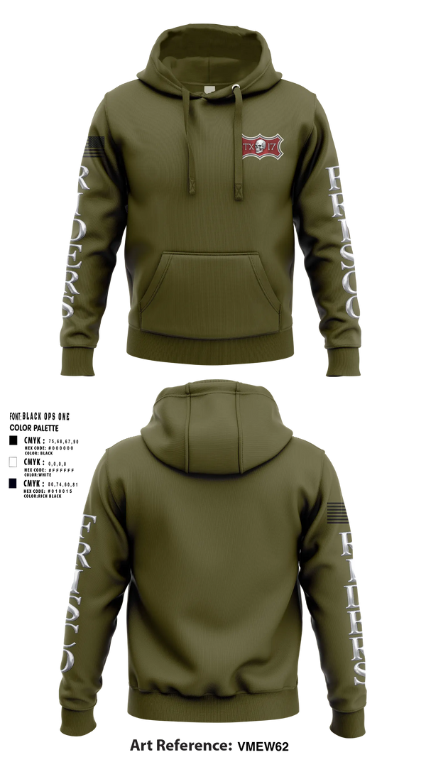 Hoodie, VFW Riders Unit 17, Marines, Teamtime, Team time, sublimation, custom sports apparel, team uniforms, spirit wear, spiritwear, sports uniforms, custom shirts, team store, custom team store, fundraiser sports, apparel fundraiser