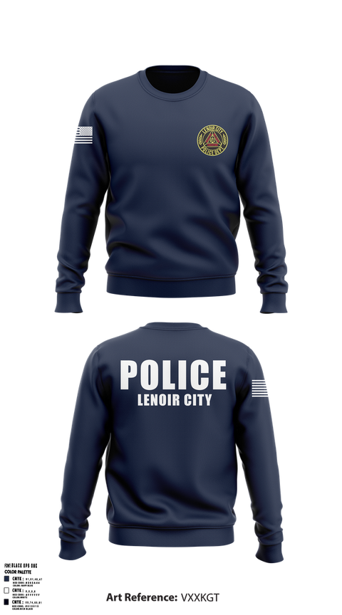 Crew Neck Sweatshirt, Lenoir City Police Department, , Teamtime, Team time, sublimation, custom sports apparel, team uniforms, spirit wear, spiritwear, sports uniforms, custom shirts, team store, custom team store, fundraiser sports, apparel fundraiser