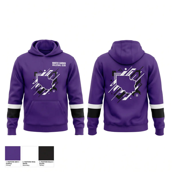 Hoodie, WINTER GARDEN VOLLEYBALL CLUB, Women's Volleyball, Teamtime, Team time, sublimation, custom sports apparel, team uniforms, spirit wear, spiritwear, sports uniforms, custom shirts, team store, custom team store, fundraiser sports, apparel fundraiser