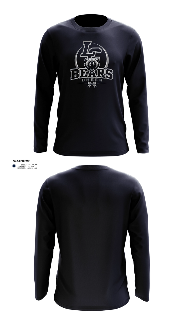 Long Sleeve Performance Shirt, La Cueva Bears, Cheer, Teamtime, Team time, sublimation, custom sports apparel, team uniforms, spirit wear, spiritwear, sports uniforms, custom shirts, team store, custom team store, fundraiser sports, apparel fundraiser