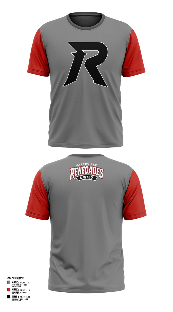 Short Sleeve Performance Shirt, Naperville Renegades, Baseball, Teamtime, Team time, sublimation, custom sports apparel, team uniforms, spirit wear, spiritwear, sports uniforms, custom shirts, team store, custom team store, fundraiser sports, apparel fundraiser