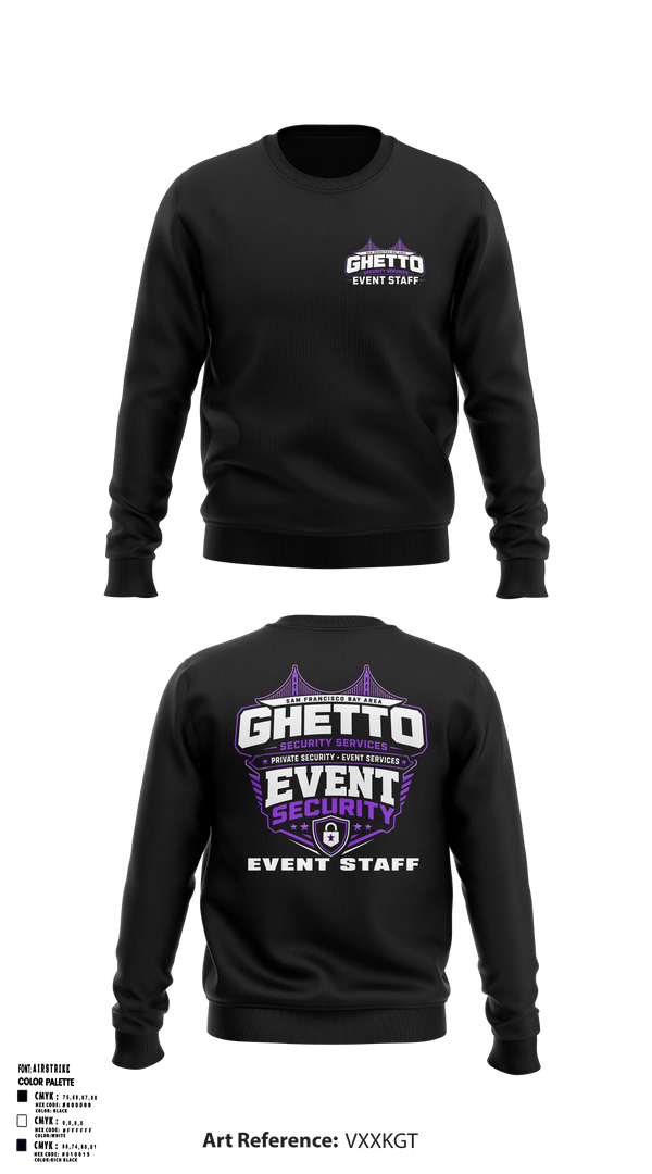 Crew Neck Sweatshirt, GHETTO SECURITY SERVICES, , Teamtime, Team time, sublimation, custom sports apparel, team uniforms, spirit wear, spiritwear, sports uniforms, custom shirts, team store, custom team store, fundraiser sports, apparel fundraiser