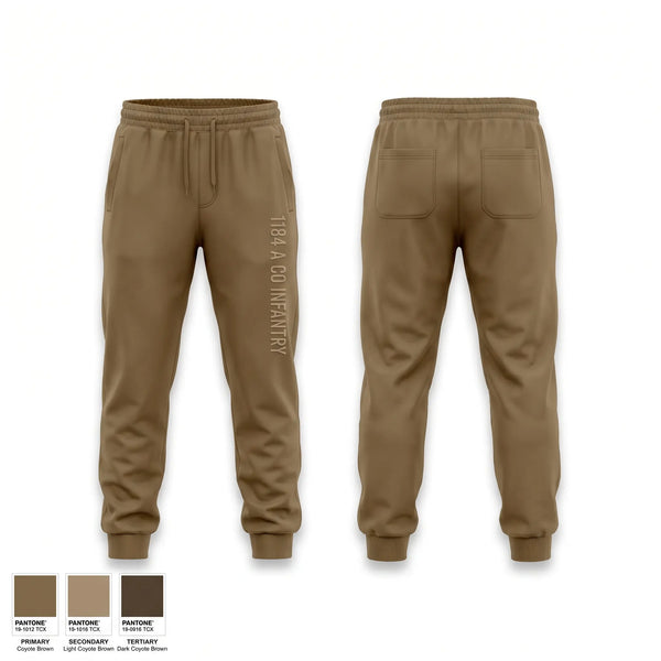 Sweatpants, 1-184 A co infantry, National Guard, Teamtime, Team time, sublimation, custom sports apparel, team uniforms, spirit wear, spiritwear, sports uniforms, custom shirts, team store, custom team store, fundraiser sports, apparel fundraiser