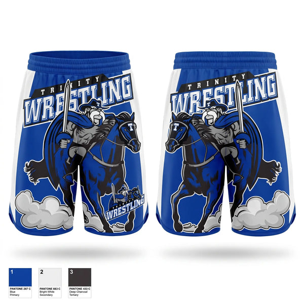 Womens Shorts, Trinity High School Wrestling, Wrestling, Teamtime, Team time, sublimation, custom sports apparel, team uniforms, spirit wear, spiritwear, sports uniforms, custom shirts, team store, custom team store, fundraiser sports, apparel fundraiser