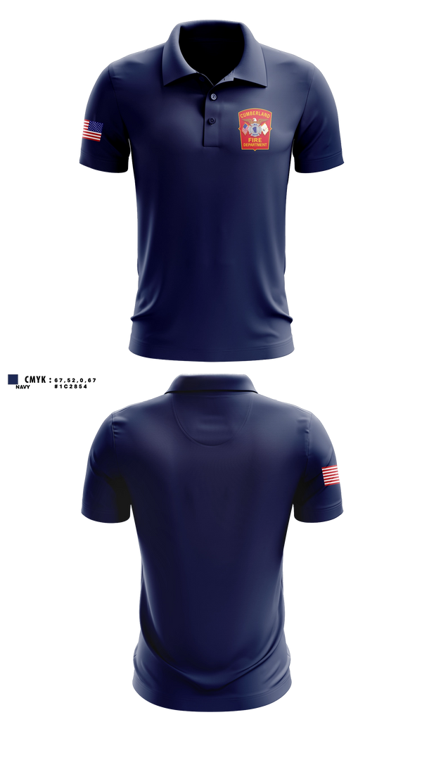 Short Sleeve Performance Polo, Cumberland Fire Department, Fire Department, Teamtime, Team time, sublimation, custom sports apparel, team uniforms, spirit wear, spiritwear, sports uniforms, custom shirts, team store, custom team store, fundraiser sports, apparel fundraiser