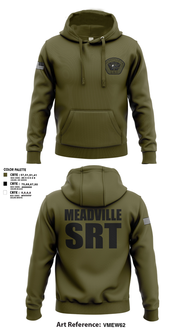 Hoodie, Meadville SRT, Police, Teamtime, Team time, sublimation, custom sports apparel, team uniforms, spirit wear, spiritwear, sports uniforms, custom shirts, team store, custom team store, fundraiser sports, apparel fundraiser
