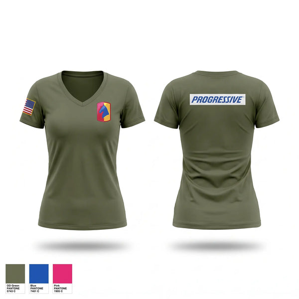 Womens Short Sleeve Vneck Shirt, C Btry 1/623rd FA, Army, Teamtime, Team time, sublimation, custom sports apparel, team uniforms, spirit wear, spiritwear, sports uniforms, custom shirts, team store, custom team store, fundraiser sports, apparel fundraiser