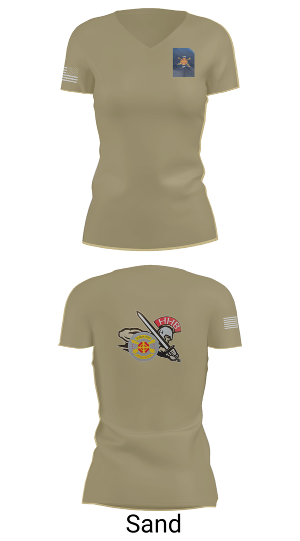 Womens Short Sleeve Vneck Shirt, HHB, 428th Field Artillery Brigade, , Teamtime, Team time, sublimation, custom sports apparel, team uniforms, spirit wear, spiritwear, sports uniforms, custom shirts, team store, custom team store, fundraiser sports, apparel fundraiser