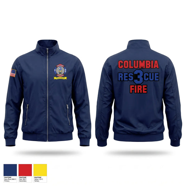 Windbreaker, Columbia Fire Department RESCUE3, Fire Department, Teamtime, Team time, sublimation, custom sports apparel, team uniforms, spirit wear, spiritwear, sports uniforms, custom shirts, team store, custom team store, fundraiser sports, apparel fundraiser