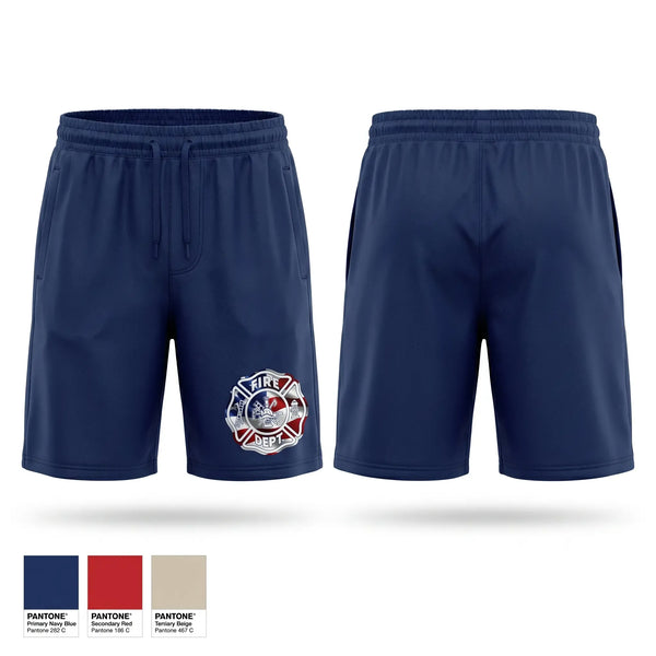 Athletic Shorts With Pockets, Morocco Fire Department, Fire Department, Teamtime, Team time, sublimation, custom sports apparel, team uniforms, spirit wear, spiritwear, sports uniforms, custom shirts, team store, custom team store, fundraiser sports, apparel fundraiser