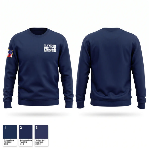 Crew Neck Sweatshirt, Glyndon Police Department, Police, Teamtime, Team time, sublimation, custom sports apparel, team uniforms, spirit wear, spiritwear, sports uniforms, custom shirts, team store, custom team store, fundraiser sports, apparel fundraiser
