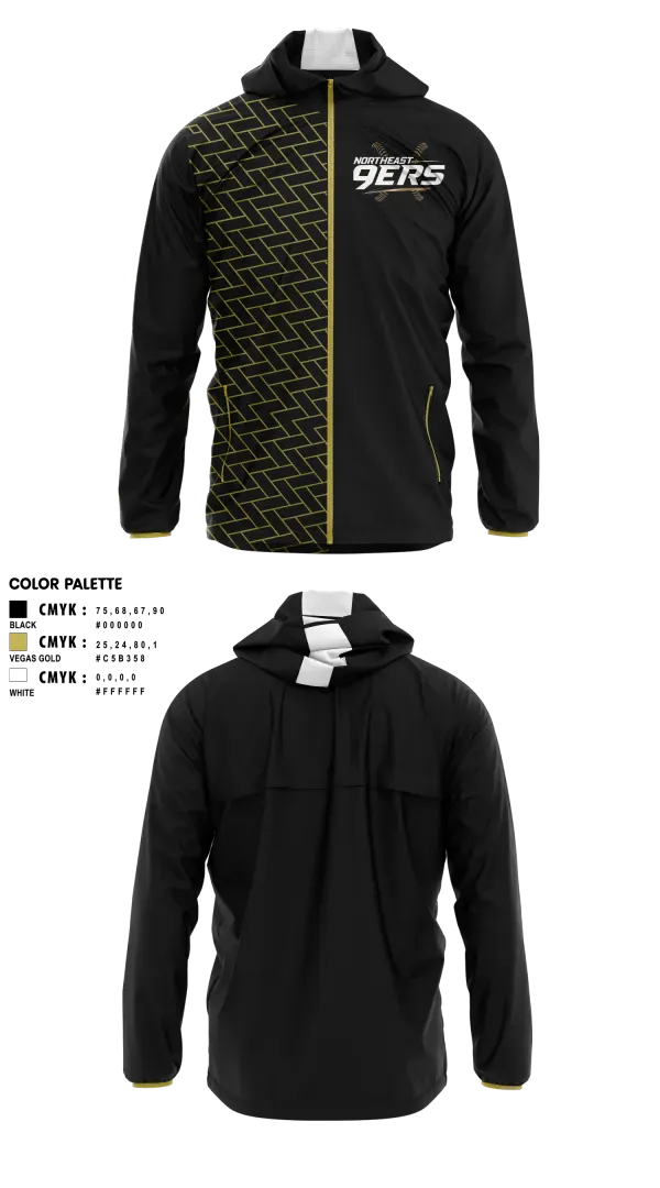 Windbreaker, Northeast 9ers, Softball, Teamtime, Team time, sublimation, custom sports apparel, team uniforms, spirit wear, spiritwear, sports uniforms, custom shirts, team store, custom team store, fundraiser sports, apparel fundraiser