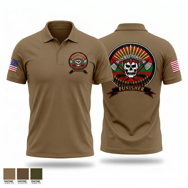 Short Sleeve Performance Polo, 1st Battalion 4th Infantry Regiment, Army, Teamtime, Team time, sublimation, custom sports apparel, team uniforms, spirit wear, spiritwear, sports uniforms, custom shirts, team store, custom team store, fundraiser sports, apparel fundraiser