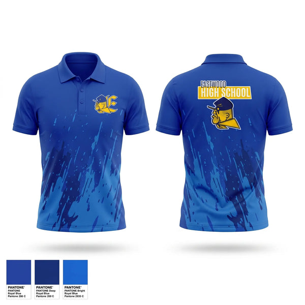 Short Sleeve Performance Polo, Eastwood High School, Cross Country, Teamtime, Team time, sublimation, custom sports apparel, team uniforms, spirit wear, spiritwear, sports uniforms, custom shirts, team store, custom team store, fundraiser sports, apparel fundraiser