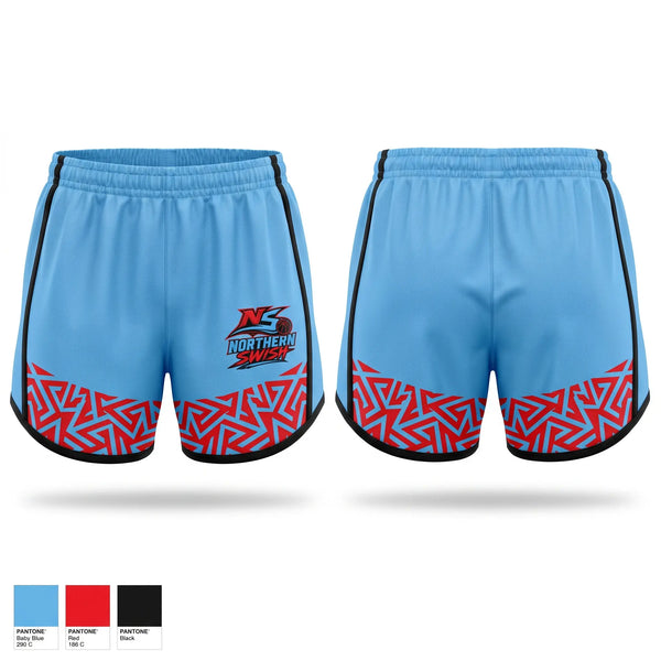 Womens Shorts, NORTHERN SWISH, Men's Basketball, Teamtime, Team time, sublimation, custom sports apparel, team uniforms, spirit wear, spiritwear, sports uniforms, custom shirts, team store, custom team store, fundraiser sports, apparel fundraiser
