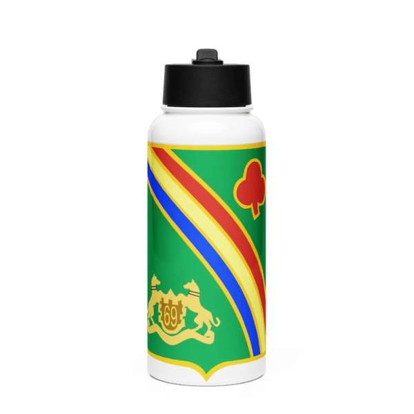 1st Battalion 69th Infantry Regiment 40459574 Stainless Steel Water Bottle with a Straw Lid