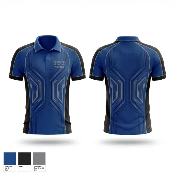 Short Sleeve Performance Polo, Inspiration Mountain Knights, Baseball, Teamtime, Team time, sublimation, custom sports apparel, team uniforms, spirit wear, spiritwear, sports uniforms, custom shirts, team store, custom team store, fundraiser sports, apparel fundraiser