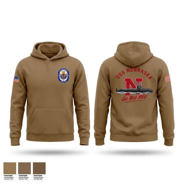 Hoodie, USS Nebraska, Navy, Teamtime, Team time, sublimation, custom sports apparel, team uniforms, spirit wear, spiritwear, sports uniforms, custom shirts, team store, custom team store, fundraiser sports, apparel fundraiser