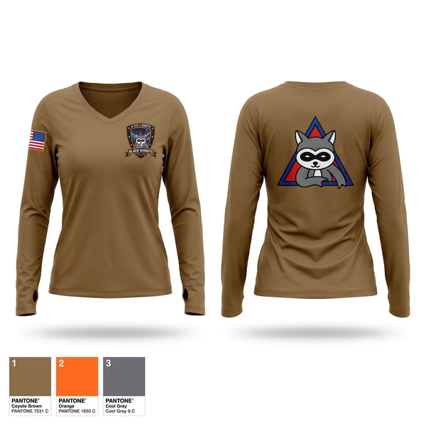 Womens Long Sleeve Vneck Shirt, A/1-229, Army, Teamtime, Team time, sublimation, custom sports apparel, team uniforms, spirit wear, spiritwear, sports uniforms, custom shirts, team store, custom team store, fundraiser sports, apparel fundraiser