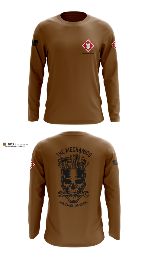 Long Sleeve Performance Shirt, 20th Engineer Brigade, , Teamtime, Team time, sublimation, custom sports apparel, team uniforms, spirit wear, spiritwear, sports uniforms, custom shirts, team store, custom team store, fundraiser sports, apparel fundraiser