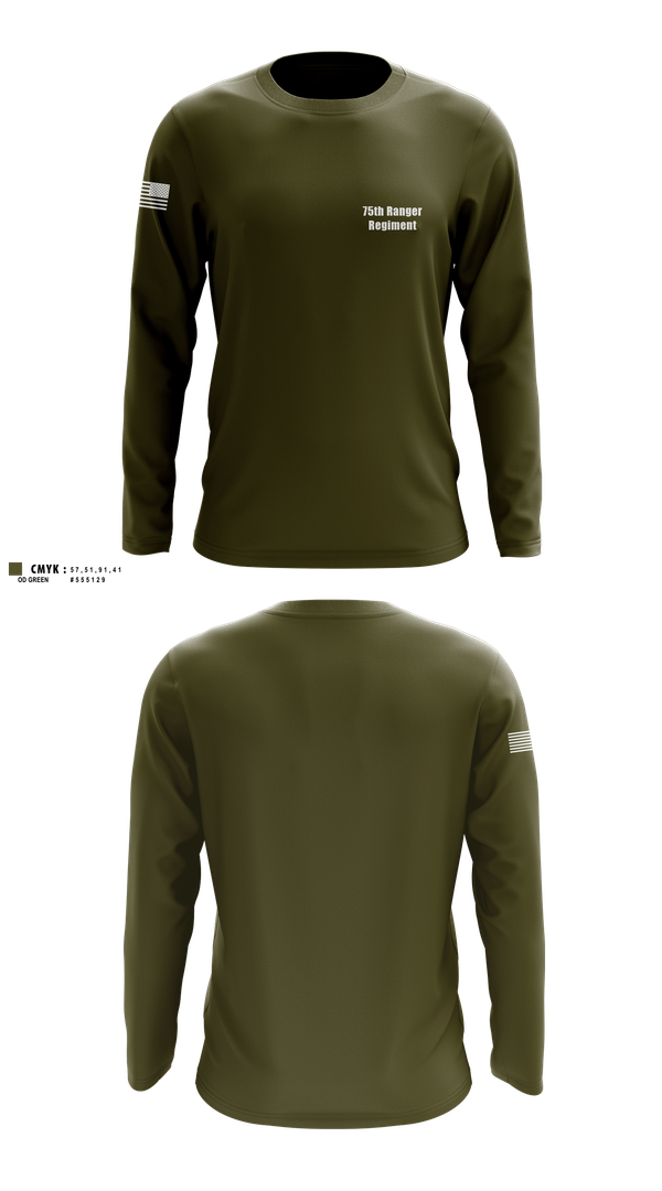 Long Sleeve Performance Shirt, 75th Ranger Regiment, , Teamtime, Team time, sublimation, custom sports apparel, team uniforms, spirit wear, spiritwear, sports uniforms, custom shirts, team store, custom team store, fundraiser sports, apparel fundraiser