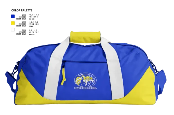 Duffle Bag, Bland High School Softball, Softball, Teamtime, Team time, sublimation, custom sports apparel, team uniforms, spirit wear, spiritwear, sports uniforms, custom shirts, team store, custom team store, fundraiser sports, apparel fundraiser