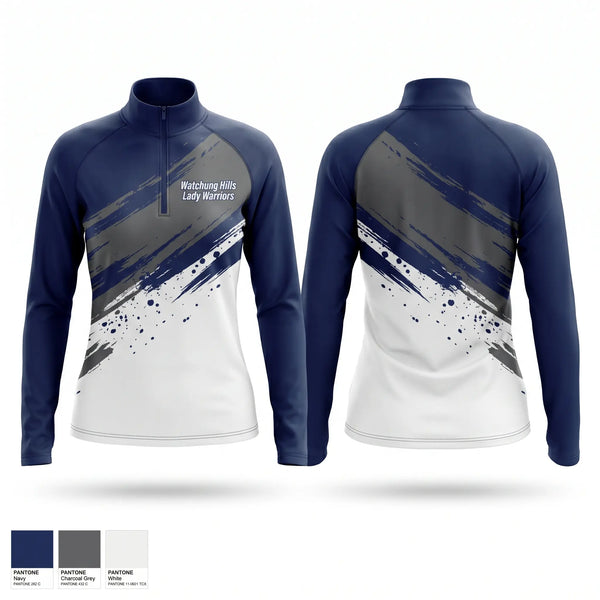 Quarter Zip Jacket, Watchung Hills Lady Warriors, Softball, Teamtime, Team time, sublimation, custom sports apparel, team uniforms, spirit wear, spiritwear, sports uniforms, custom shirts, team store, custom team store, fundraiser sports, apparel fundraiser