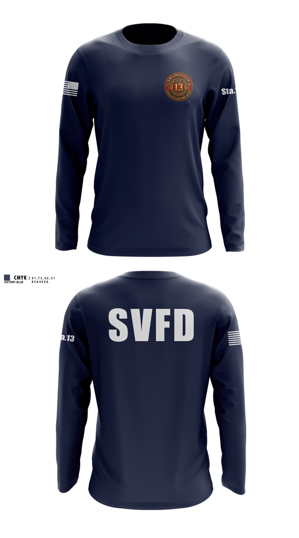 Long Sleeve Performance Shirt, Salineville fire department, Fire Department, Teamtime, Team time, sublimation, custom sports apparel, team uniforms, spirit wear, spiritwear, sports uniforms, custom shirts, team store, custom team store, fundraiser sports, apparel fundraiser