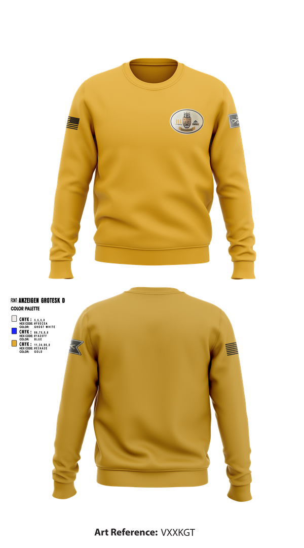Crew Neck Sweatshirt, 2nd Plt, Doghouse Company, 1/3 TOG, , Teamtime, Team time, sublimation, custom sports apparel, team uniforms, spirit wear, spiritwear, sports uniforms, custom shirts, team store, custom team store, fundraiser sports, apparel fundraiser