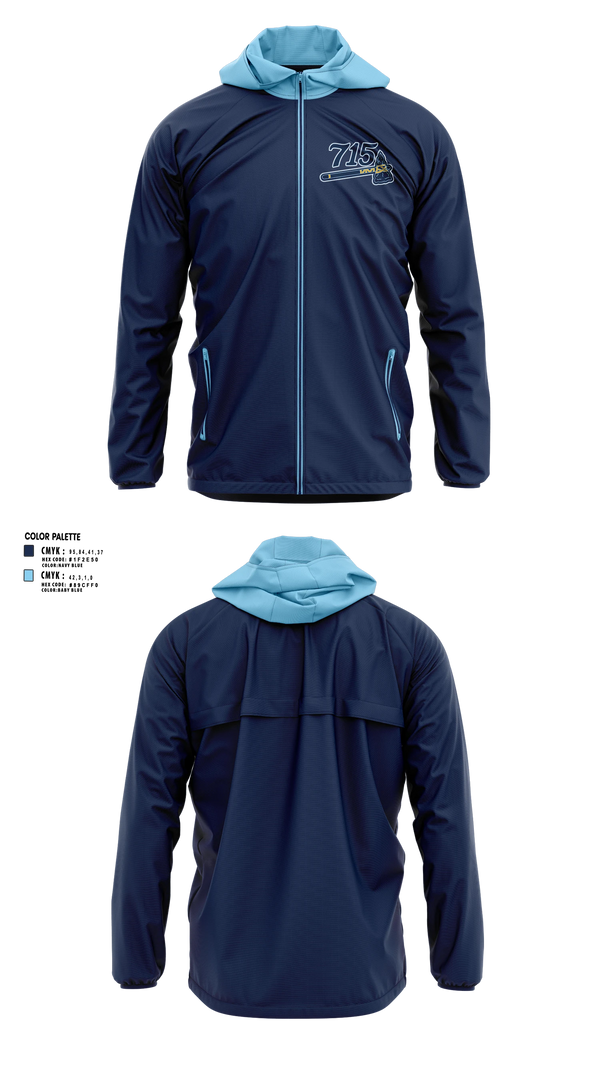Windbreaker, 715 Hammers, Baseball, Teamtime, Team time, sublimation, custom sports apparel, team uniforms, spirit wear, spiritwear, sports uniforms, custom shirts, team store, custom team store, fundraiser sports, apparel fundraiser
