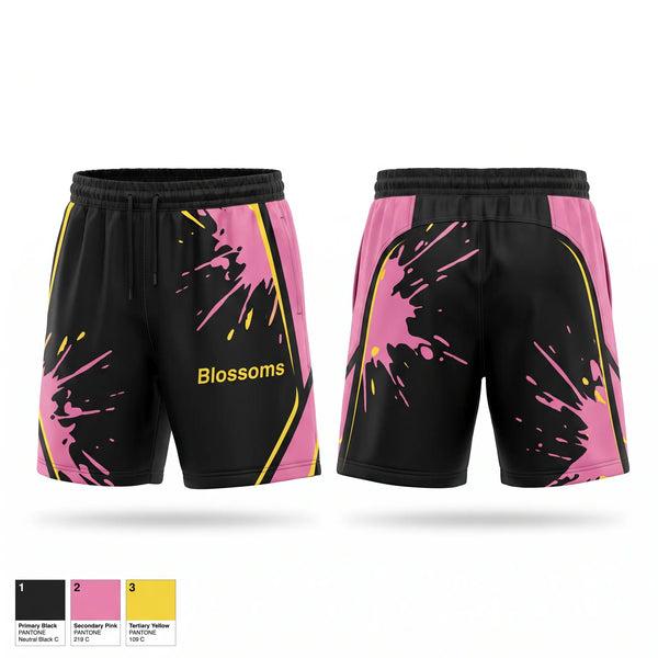 Athletic Shorts With Pockets, Blossoms, Women's Soccer, Teamtime, Team time, sublimation, custom sports apparel, team uniforms, spirit wear, spiritwear, sports uniforms, custom shirts, team store, custom team store, fundraiser sports, apparel fundraiser