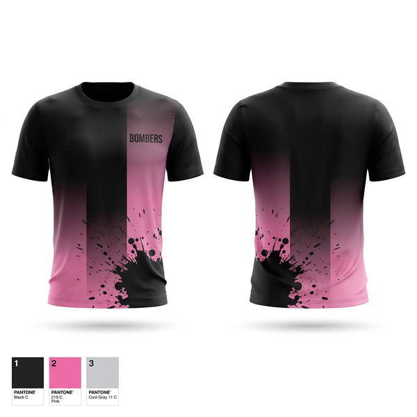 Short Sleeve Performance Shirt, BOMBERS, Baseball, Teamtime, Team time, sublimation, custom sports apparel, team uniforms, spirit wear, spiritwear, sports uniforms, custom shirts, team store, custom team store, fundraiser sports, apparel fundraiser