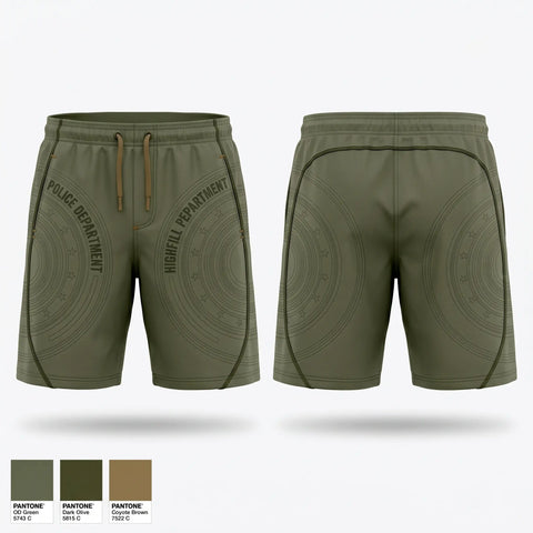 Athletic Shorts With Pockets, Highfill Police Department, Police, Teamtime, Team time, sublimation, custom sports apparel, team uniforms, spirit wear, spiritwear, sports uniforms, custom shirts, team store, custom team store, fundraiser sports, apparel fundraiser