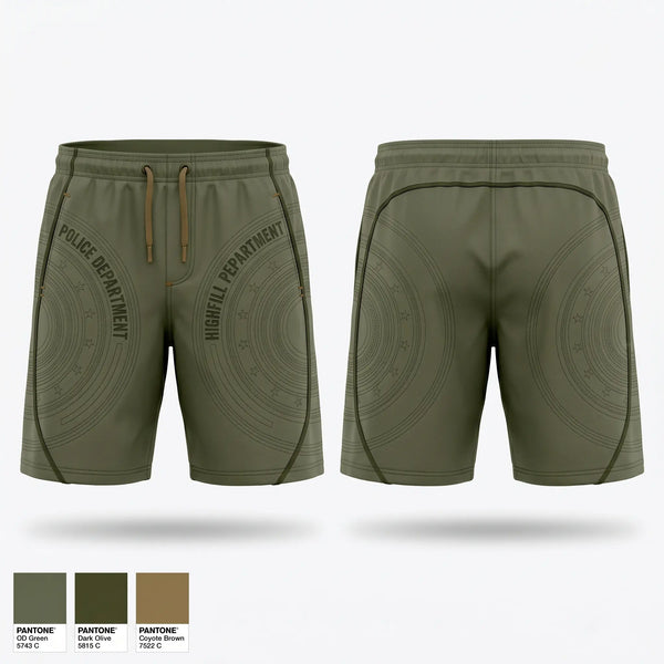 Athletic Shorts With Pockets, Highfill Police Department, Police, Teamtime, Team time, sublimation, custom sports apparel, team uniforms, spirit wear, spiritwear, sports uniforms, custom shirts, team store, custom team store, fundraiser sports, apparel fundraiser
