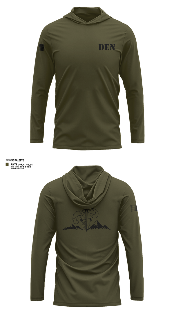 Long Sleeve Performance Shirt with hood, Denver Special Response Team, Police, Teamtime, Team time, sublimation, custom sports apparel, team uniforms, spirit wear, spiritwear, sports uniforms, custom shirts, team store, custom team store, fundraiser sports, apparel fundraiser
