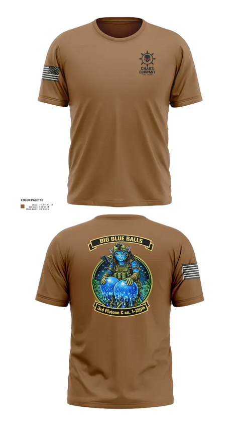 Short Sleeve Performance Shirt, C. Co. 1-120 3rd PLT, Army, Teamtime, Team time, sublimation, custom sports apparel, team uniforms, spirit wear, spiritwear, sports uniforms, custom shirts, team store, custom team store, fundraiser sports, apparel fundraiser