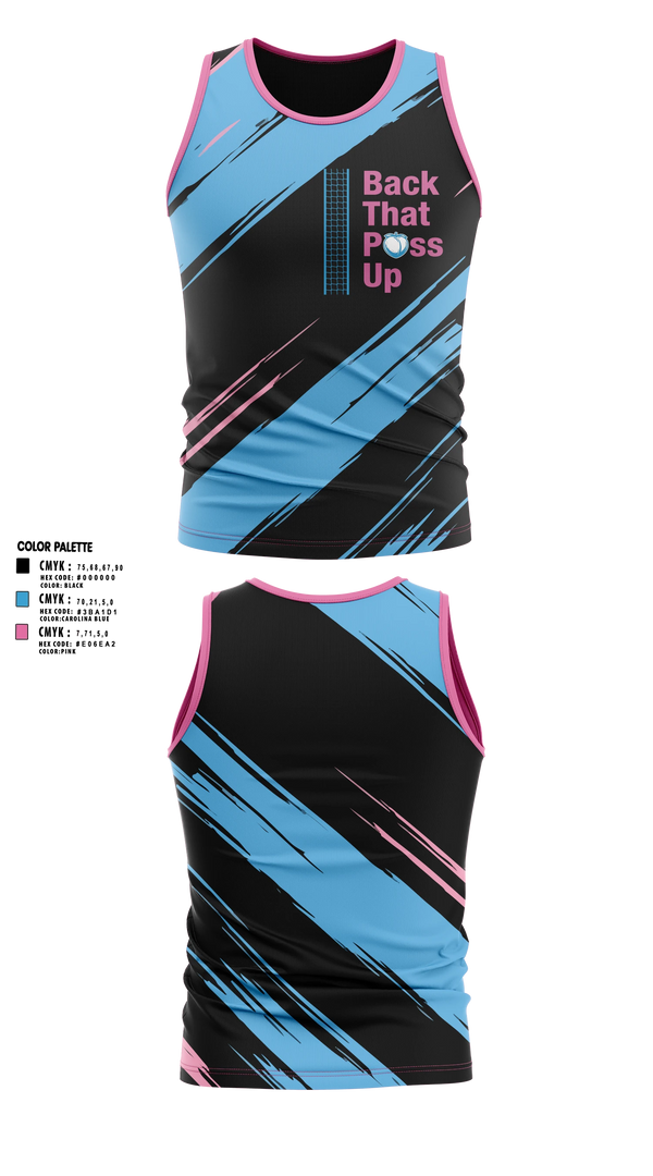 Tank Top, Back That Pass Up, Men's Volleyball, Teamtime, Team time, sublimation, custom sports apparel, team uniforms, spirit wear, spiritwear, sports uniforms, custom shirts, team store, custom team store, fundraiser sports, apparel fundraiser