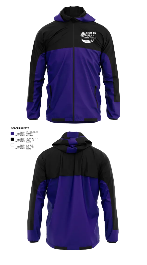 Windbreaker, Boulan Park Broncos, Track & Field, Teamtime, Team time, sublimation, custom sports apparel, team uniforms, spirit wear, spiritwear, sports uniforms, custom shirts, team store, custom team store, fundraiser sports, apparel fundraiser