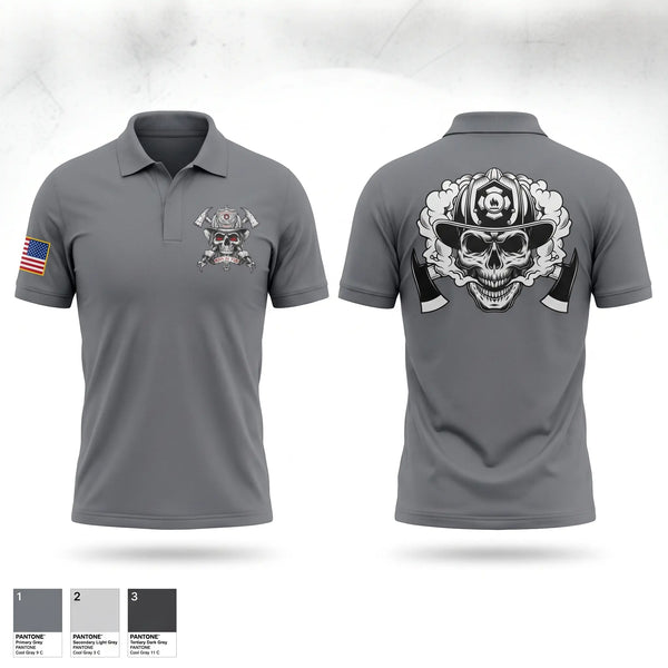 Short Sleeve Performance Polo, Fire/Rescue, Fire Department, Teamtime, Team time, sublimation, custom sports apparel, team uniforms, spirit wear, spiritwear, sports uniforms, custom shirts, team store, custom team store, fundraiser sports, apparel fundraiser